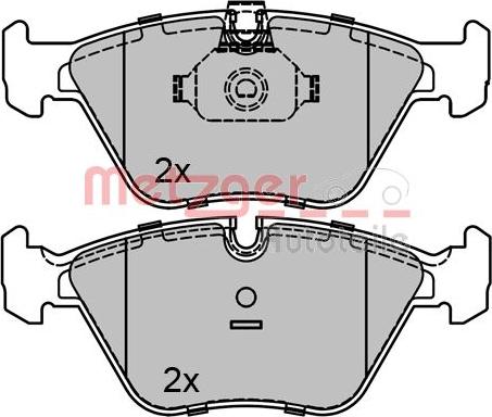 Metzger 1170128 - Brake Pad Set, disc brake autospares.lv