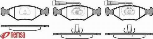 Metzger 1170806 - Brake Pad Set, disc brake autospares.lv