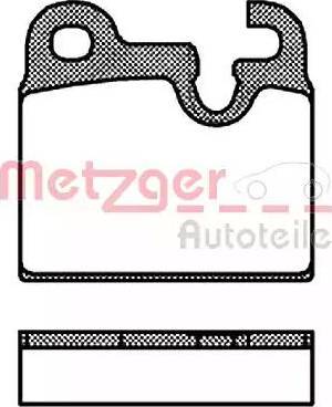 Metzger 1170807 - Brake Pad Set, disc brake autospares.lv