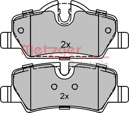 Metzger 1170819 - Brake Pad Set, disc brake autospares.lv