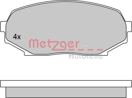 Metzger 1170396 - Brake Pad Set, disc brake autospares.lv