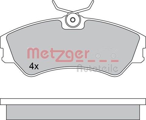 Metzger 1170397 - Brake Pad Set, disc brake autospares.lv