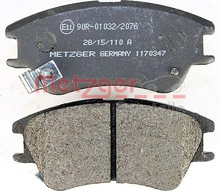 Metzger 1170347 - Brake Pad Set, disc brake autospares.lv