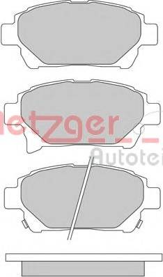 Metzger 1170305 - Brake Pad Set, disc brake autospares.lv