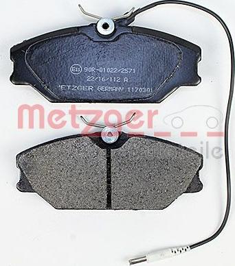 Metzger 1170301 - Brake Pad Set, disc brake autospares.lv