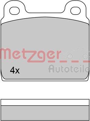 Metzger 1170370 - Brake Pad Set, disc brake autospares.lv