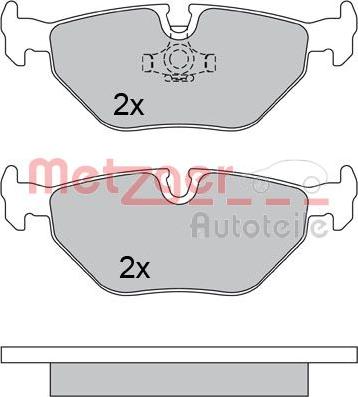 Metzger 1170371 - Brake Pad Set, disc brake autospares.lv