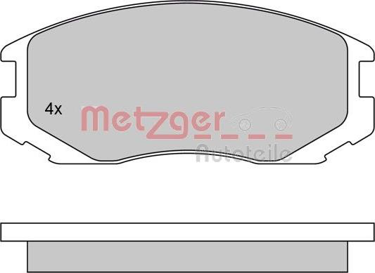 Metzger 1170294 - Brake Pad Set, disc brake autospares.lv