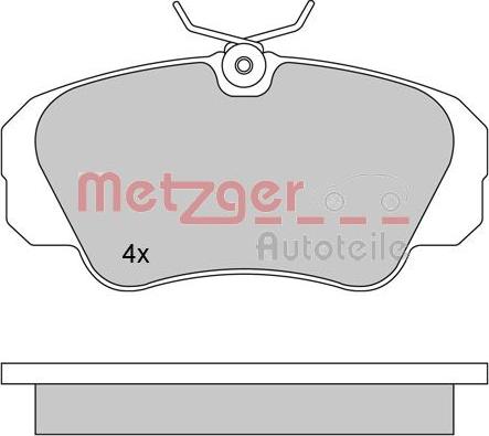 Metzger 1170245 - Brake Pad Set, disc brake autospares.lv