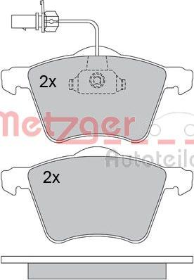 Metzger 1170261 - Brake Pad Set, disc brake autospares.lv