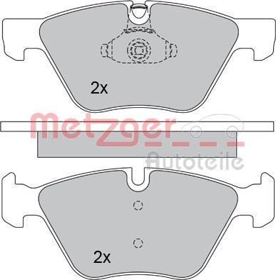 Metzger 1170203 - Brake Pad Set, disc brake autospares.lv