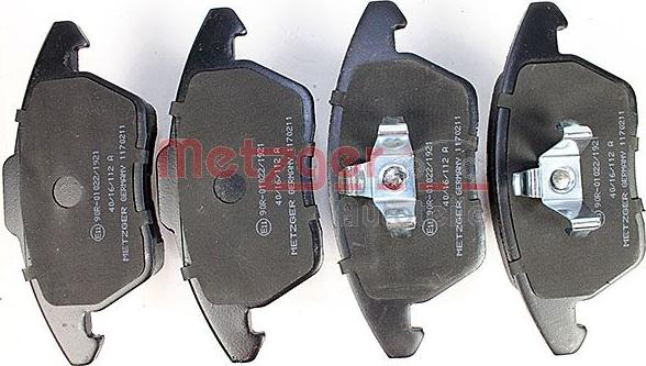 Metzger 1170211 - Brake Pad Set, disc brake autospares.lv