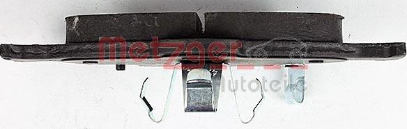 Metzger 1170287 - Brake Pad Set, disc brake autospares.lv