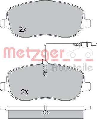 Metzger 1170232 - Brake Pad Set, disc brake autospares.lv
