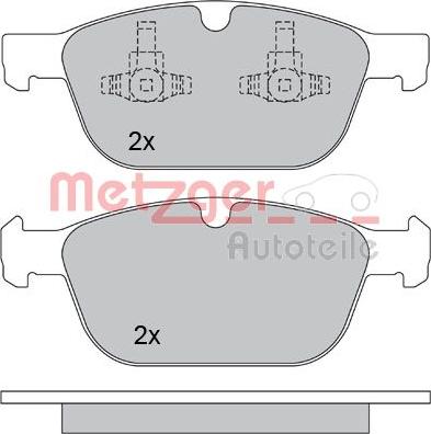 Metzger 1170229 - Brake Pad Set, disc brake autospares.lv