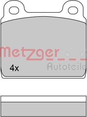 Metzger 1170222 - Brake Pad Set, disc brake autospares.lv