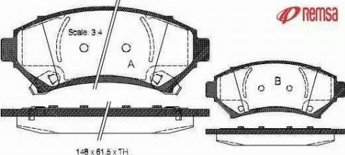 Metzger 1170740 - Brake Pad Set, disc brake autospares.lv