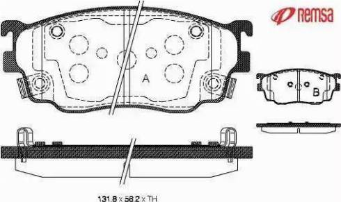 Metzger 1170751 - Brake Pad Set, disc brake autospares.lv