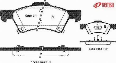 Metzger 1170753 - Brake Pad Set, disc brake autospares.lv