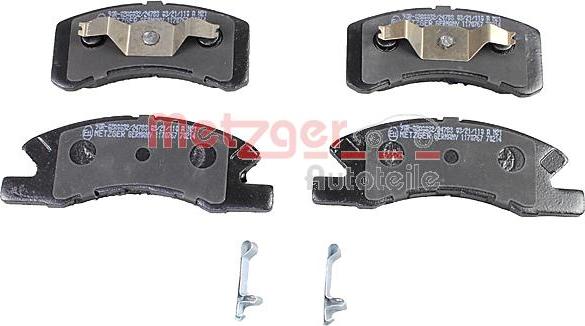 Metzger 1170767 - Brake Pad Set, disc brake autospares.lv