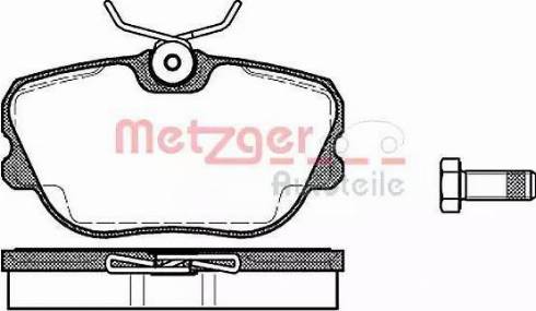 Metzger 1170722 - Brake Pad Set, disc brake autospares.lv