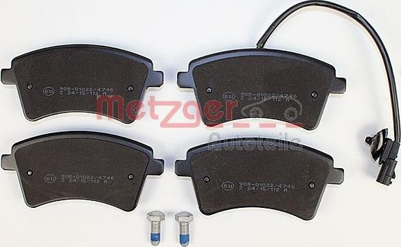 Metzger 1170776 - Brake Pad Set, disc brake autospares.lv