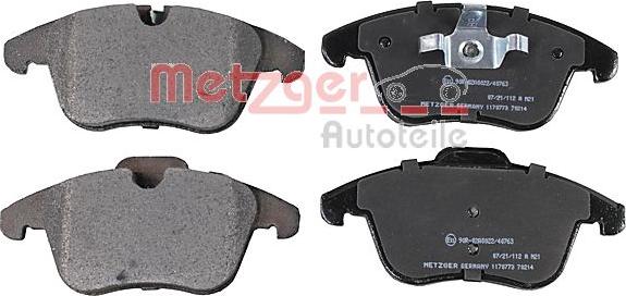 Metzger 1170773 - Brake Pad Set, disc brake autospares.lv