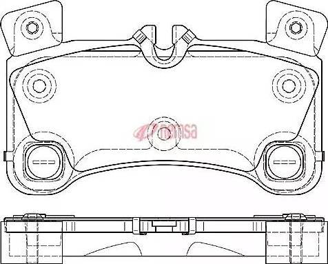 Metzger 1170775 - Brake Pad Set, disc brake autospares.lv