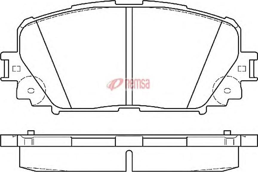 Metzger 1258.00 - Brake Pad Set, disc brake autospares.lv