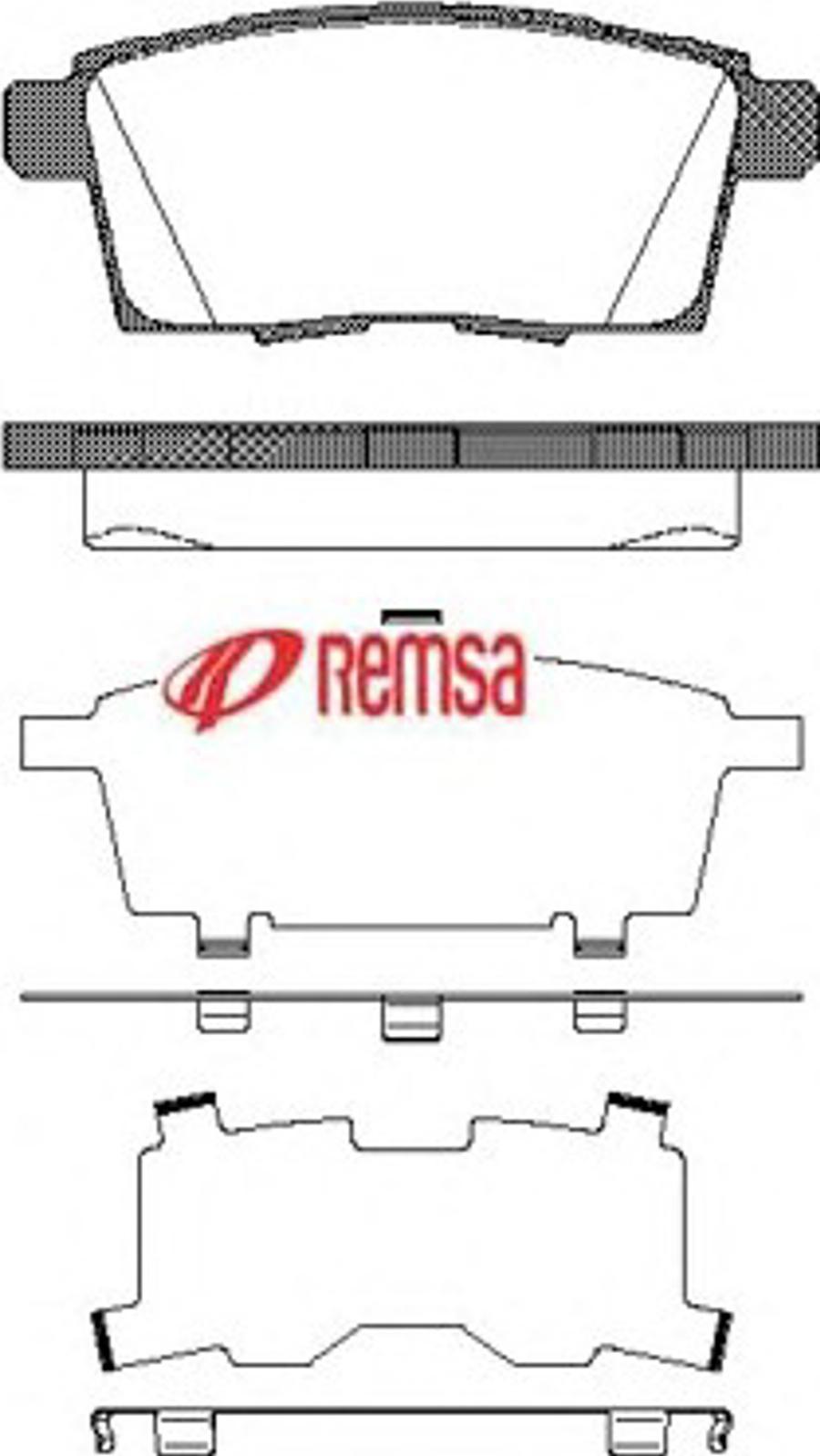 Metzger 1268.00 - Brake Pad Set, disc brake autospares.lv