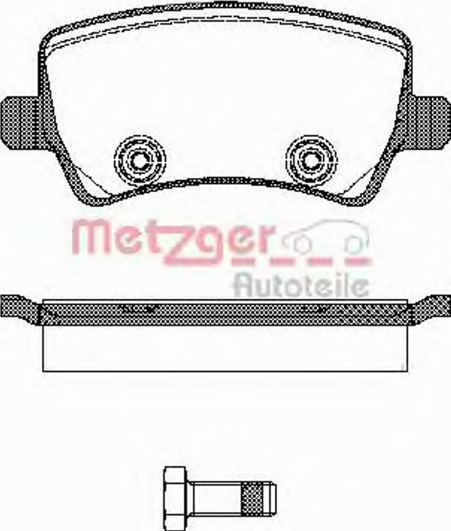 Metzger 123600 - Brake Pad Set, disc brake autospares.lv