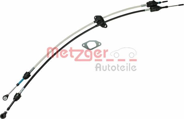 Metzger 3150072 - Cable, tip, manual transmission autospares.lv