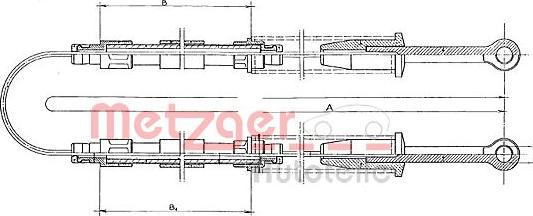 Metzger 321.4 - Holding Bracket, brake hose autospares.lv