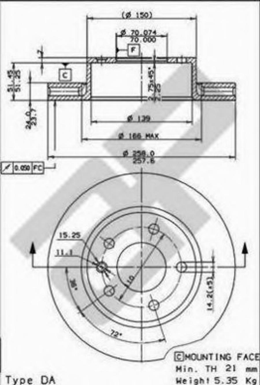 Metzger 24598 - Brake Disc autospares.lv