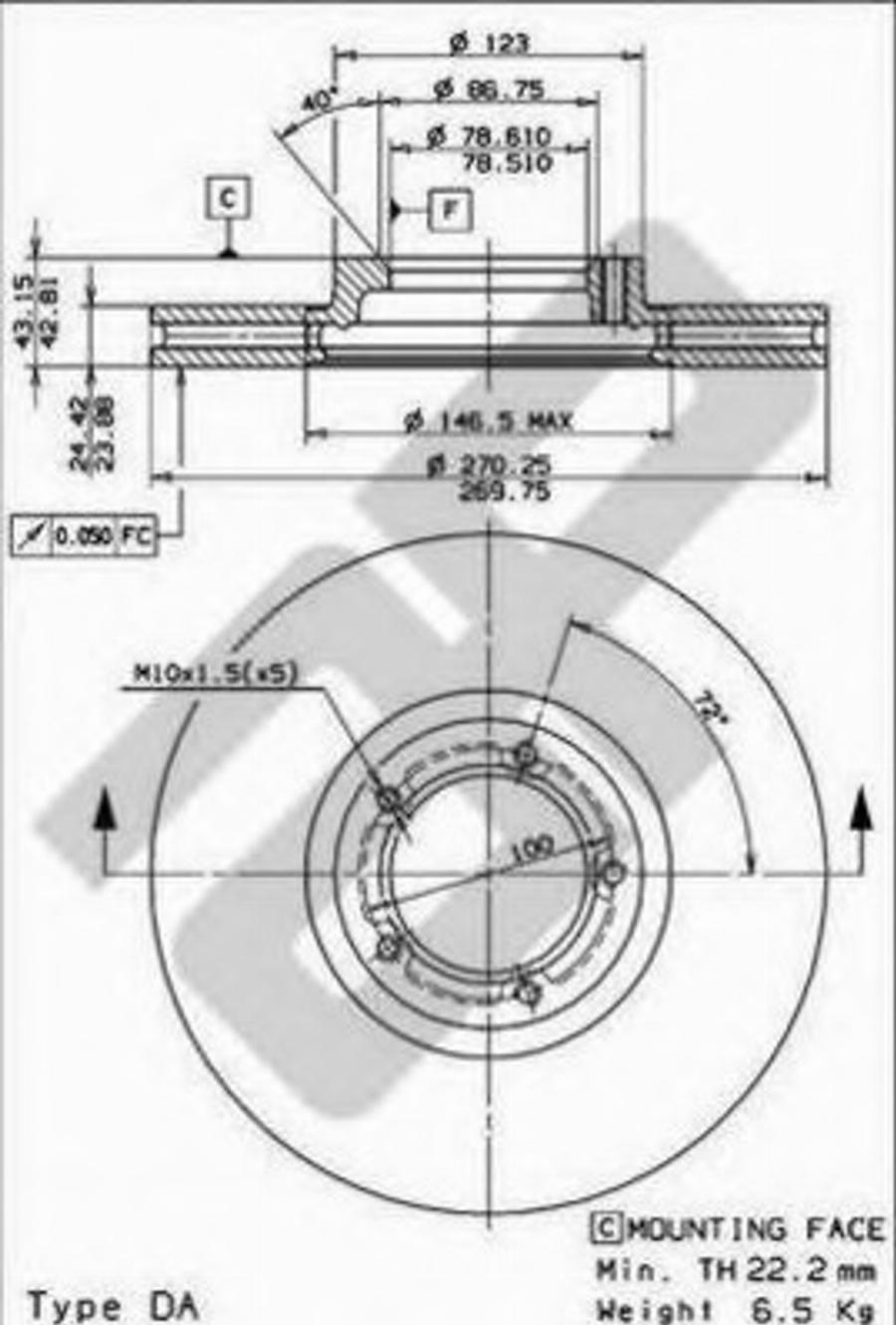 Metzger 24651 - Brake Disc autospares.lv