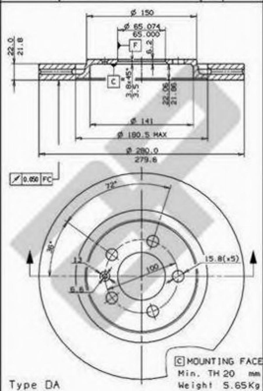 Metzger 24358 - Brake Set, disc brakes autospares.lv