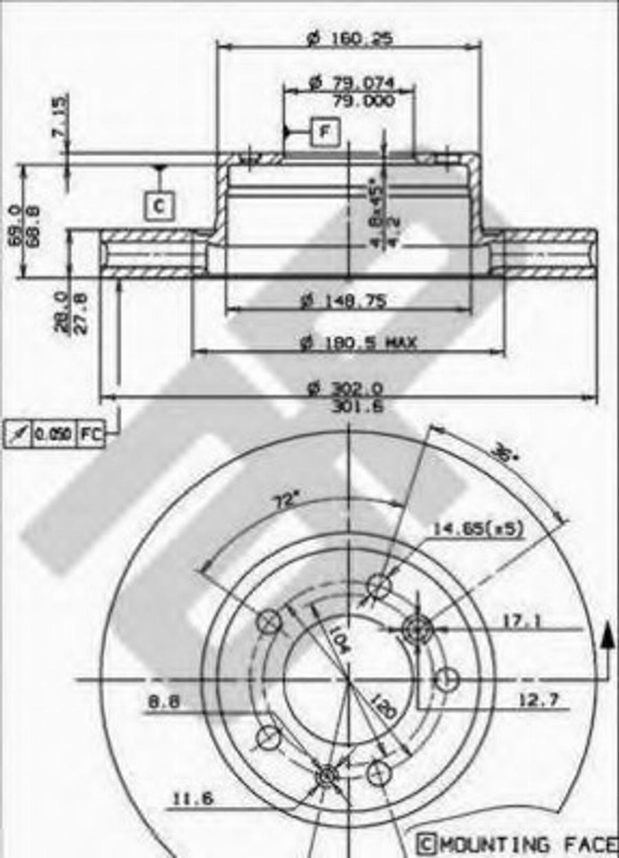 Metzger 24238 - Brake Disc autospares.lv