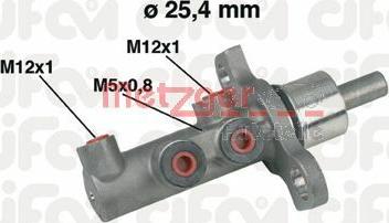 Metzger 202-439 - Brake Master Cylinder autospares.lv