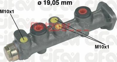 Metzger 202-028 - Brake Master Cylinder autospares.lv