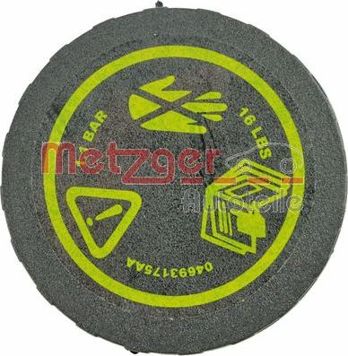 Metzger 2140152 - Sealing Cap, coolant tank autospares.lv