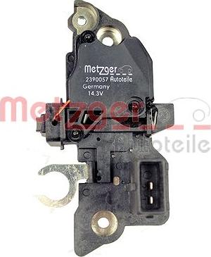 Metzger 2390057 - Voltage regulator, alternator autospares.lv