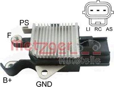 Metzger 2390033 - Voltage regulator, alternator autospares.lv