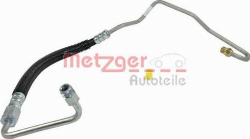 Metzger 2361040 - Hydraulic Hose, steering system autospares.lv