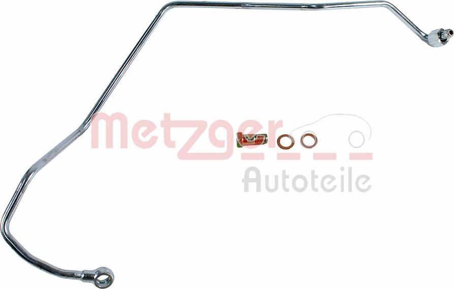 Metzger 2361154 - Oil Pipe, charger autospares.lv