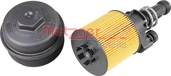 Metzger 2370067 - Cap, oil filter housing autospares.lv