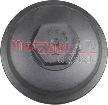 Metzger 2370035 - Cap, oil filter housing autospares.lv