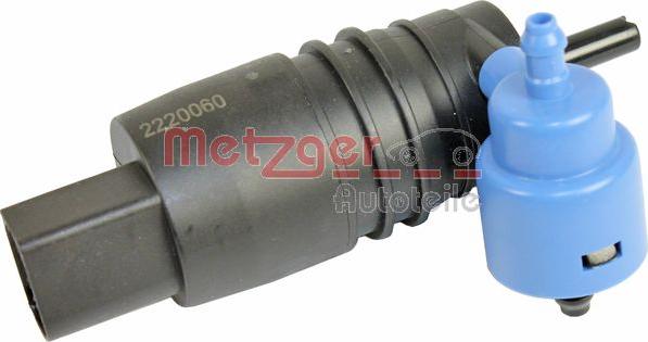Metzger 2220060 - Water Pump, window cleaning autospares.lv