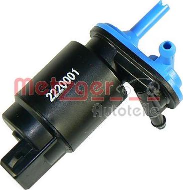 Metzger 2220001 - Water Pump, window cleaning autospares.lv