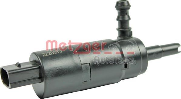 Metzger 2220015 - Water Pump, headlight cleaning autospares.lv