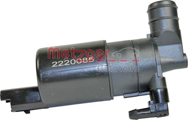 Metzger 2220085 - Water Pump, window cleaning autospares.lv